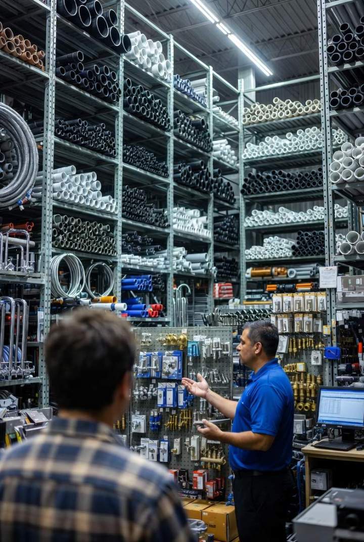 <p>Magasin de matériel de plomberie, Saint-Paul</p>